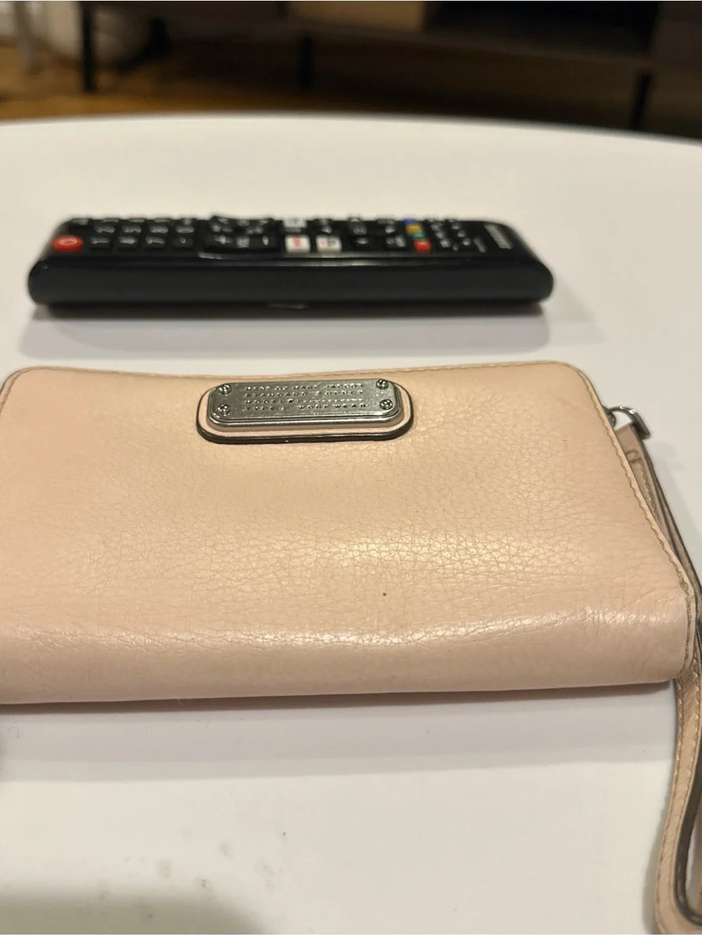 Marc By Marc Jacobs Pale Blush Leather Wristlet